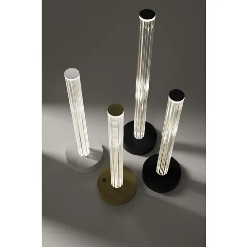 Lampada in vetro Hailoviù da tavolo di Vesoi