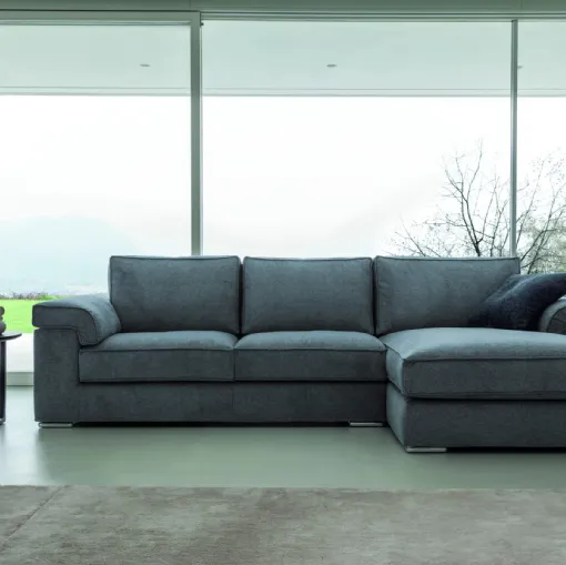 Divano con penisola Grace di Fabbri Salotti