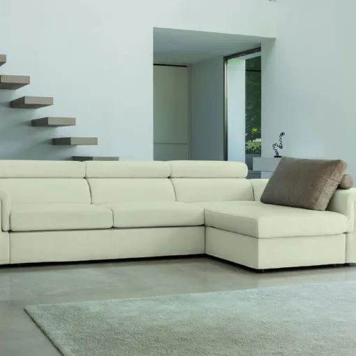 Divano con seduta estensibile Kappadue di Fabbri Salotti