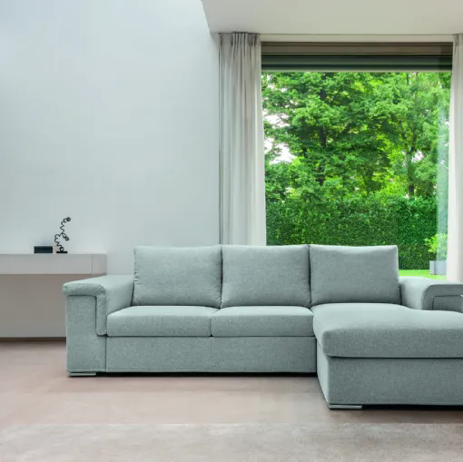 Divano con penisola Kappatre di Fabbri Salotti