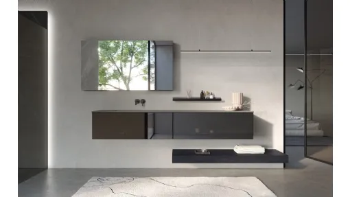 Mobile da Bagno sospeso in Vetro Stopsol Airy Sistema 04 di RCR