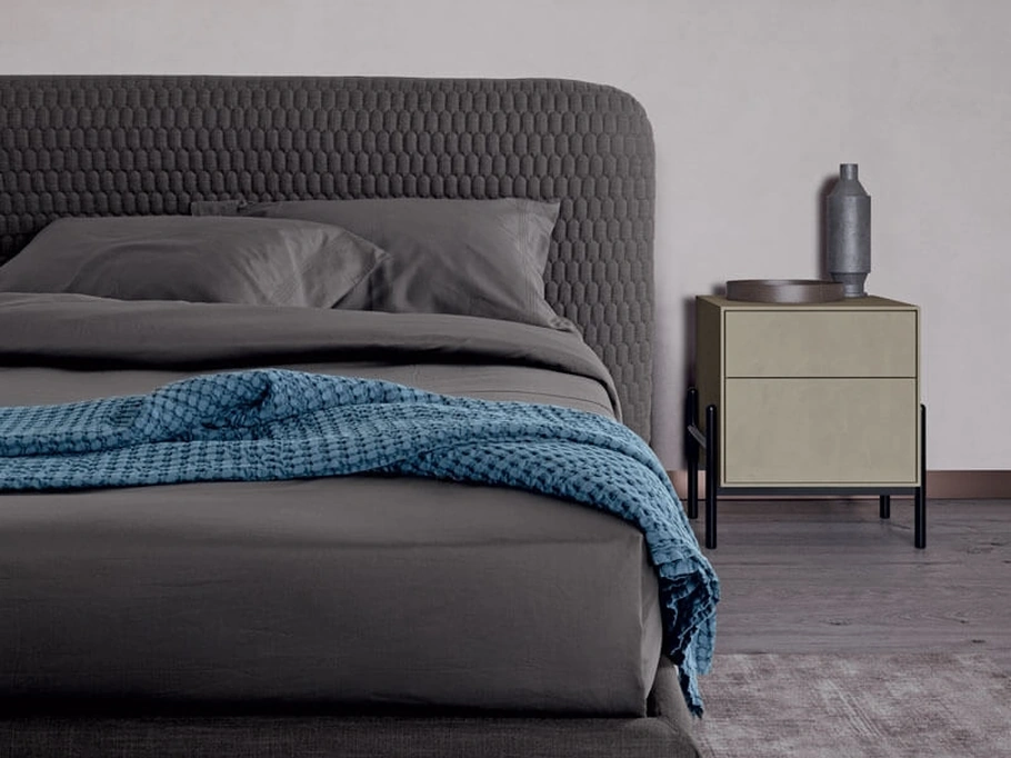 Letto in tessuto imbottito Hari di Dall'Agnese