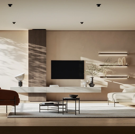 Parete Attrezzata Slim Grigio Perla di Dall'Agnese