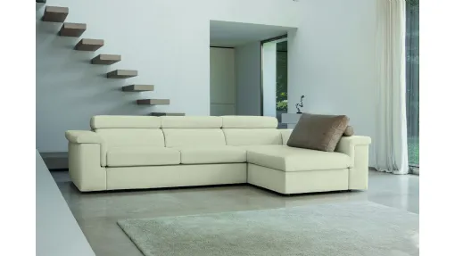 Divano con seduta estensibile Kappadue di Fabbri Salotti