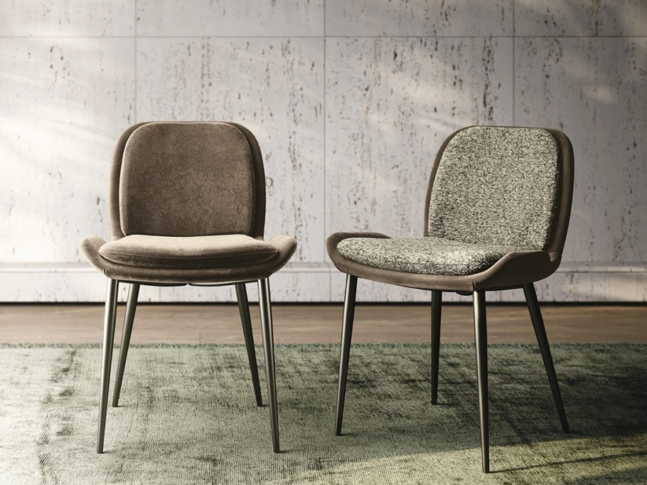 Sedia in tessuto imbottito Mia di Sedit