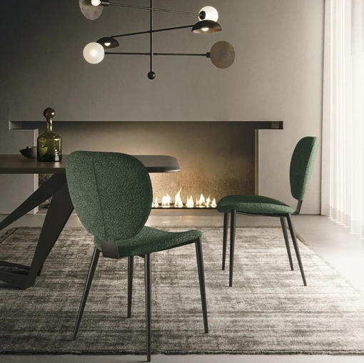 Sedia in tessuto imbottito Petra di Sedit