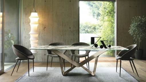 Tavolo Aliante Glass Decor di Sedit