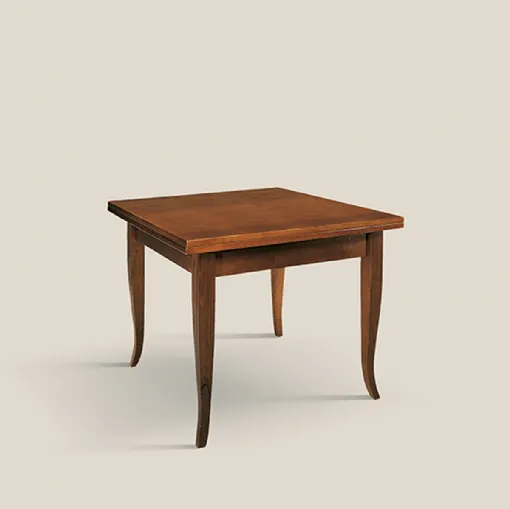 Tavolo quadrato allungabile in legno Princess 1699 100 G01 di Tarocco Vaccari