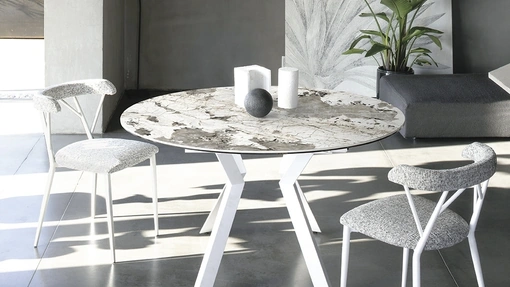 Tavolo in ceramica Zoe Round di Sedit