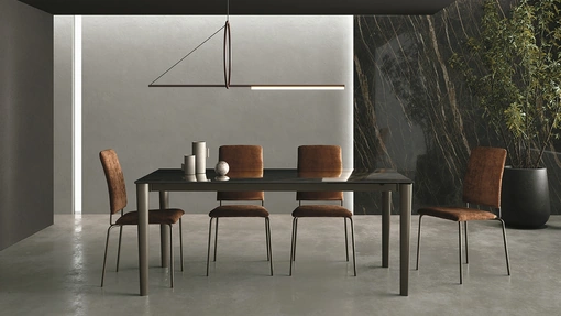 Tavolo allungabile Yago in ceramica lucida di Sedit