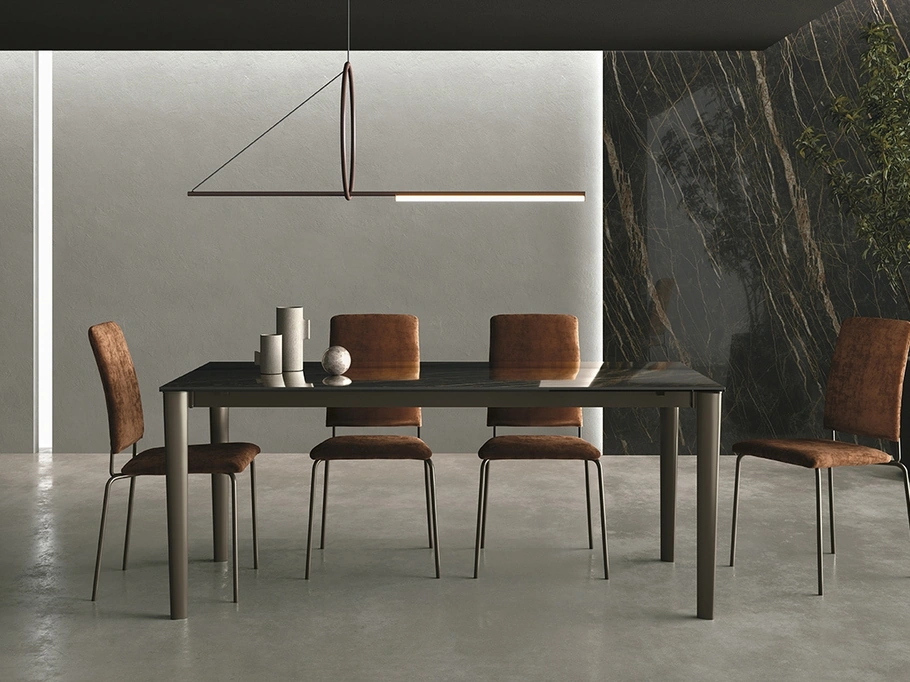 Tavolo allungabile Yago in ceramica lucida di Sedit